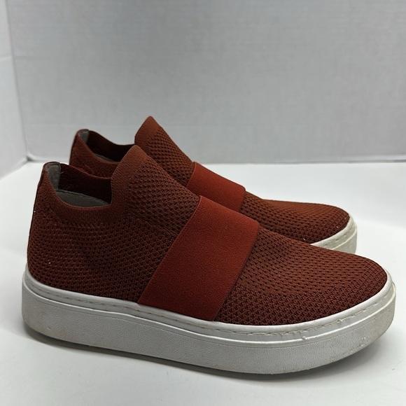 Eileen Fisher Pari Knit Stretch Platform Shoes Slip On Sneakers Shoe Size 6.5 - Picture 3 of 7